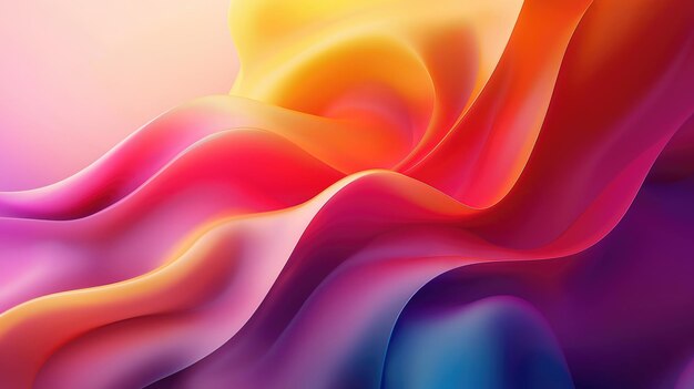 Vibrante abstracte kleurgolven achtergrond