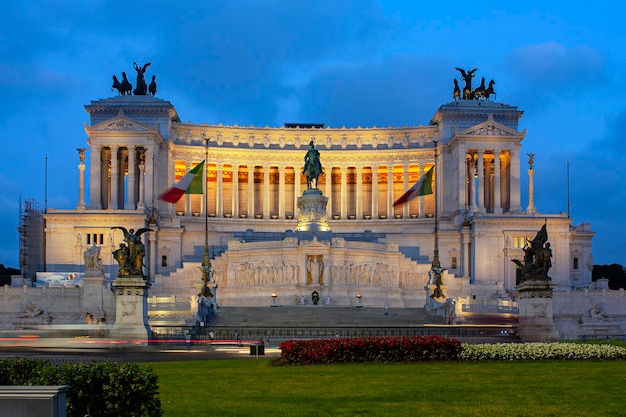 The Victor Emmanuel II National Monument also known as the Mole del Vittoriano