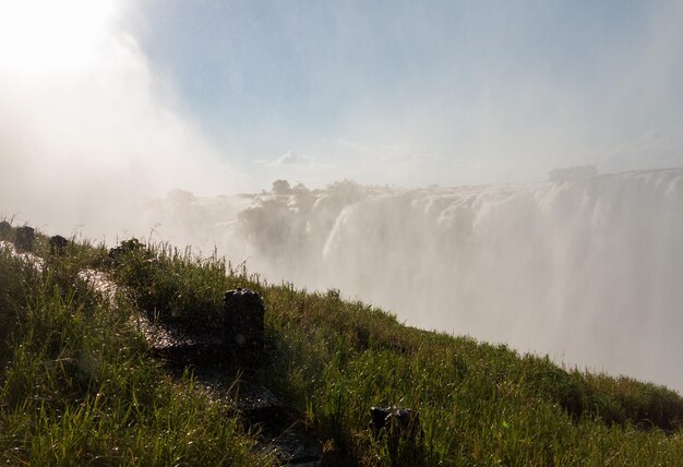 Photo victoria falls on zambezi river