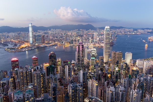 Victoria Peak, Hong Kong 22 June 2016:- Hong Kong city