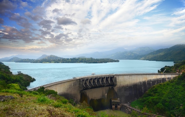 Victoria reservoir in Kandy Sri Lanka