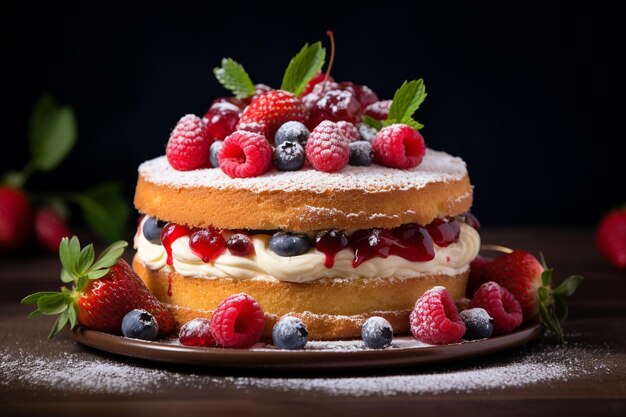 Victoria Sponge CloseUp Delight