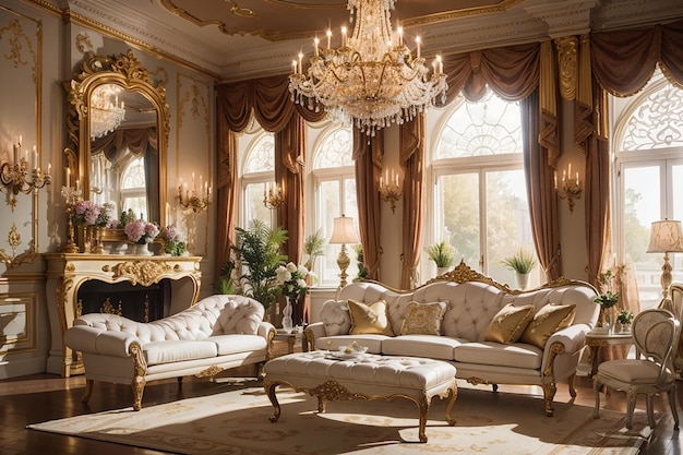 Victorian Grandeur Timeless Elegance in the Living Room