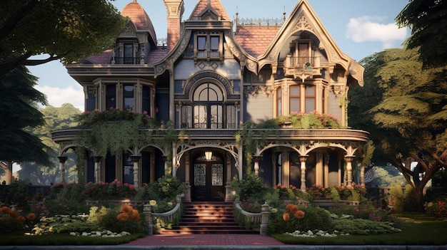 Victorian House with Elegant Details