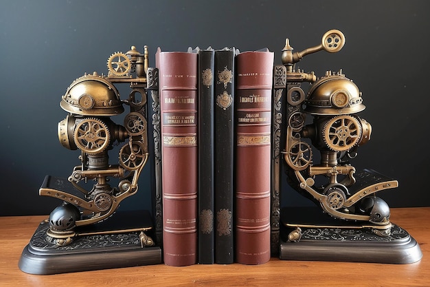 Victorian Steampunk Bookends