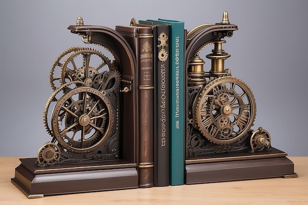 Victorian Steampunk Bookends