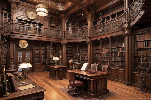 Victorian Steampunk Library