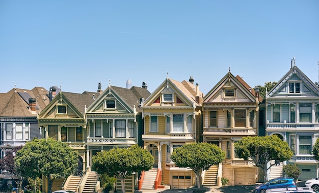 Victorian style homes in San Francisco