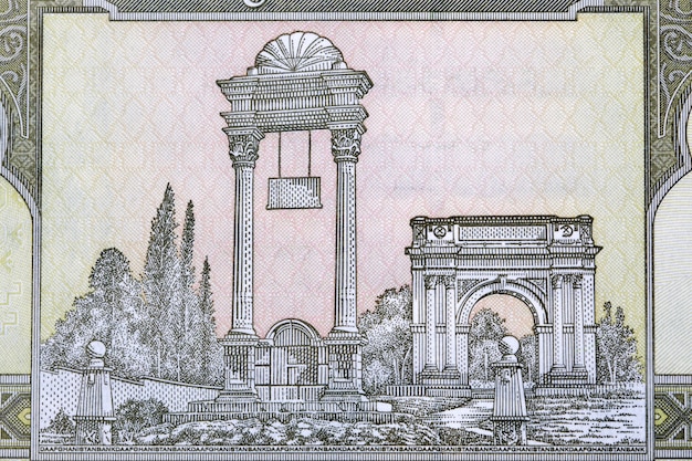 Victory Arch near Kabul from Afghani money