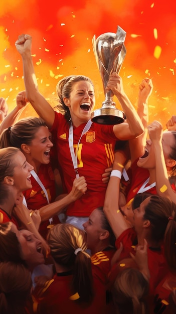 victory of the Spanish women's football