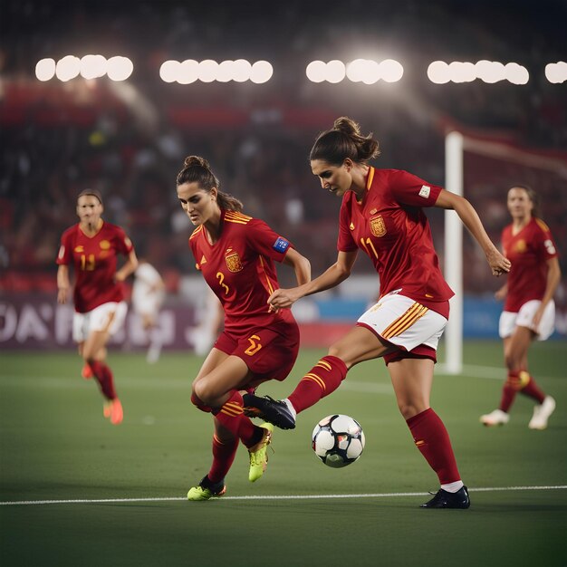 サッカースペイン女子代表チームの勝利