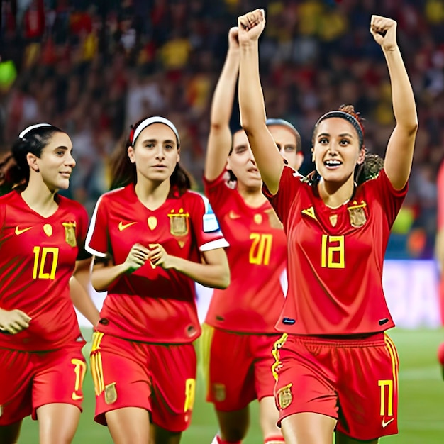 Победа женской сборной Испании по футболу