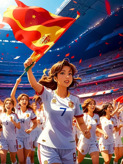 Victory for the spanish women's national football team