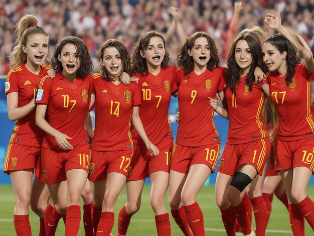 Victory for the Spanish womens national footbal