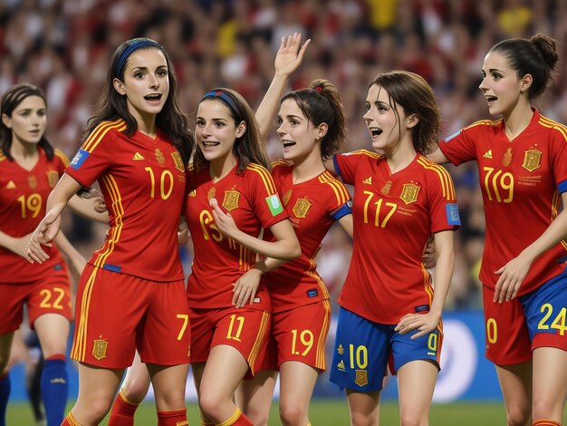 Victory for the spanish womens national footbal