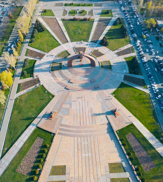 Victory Square in Bishkek city