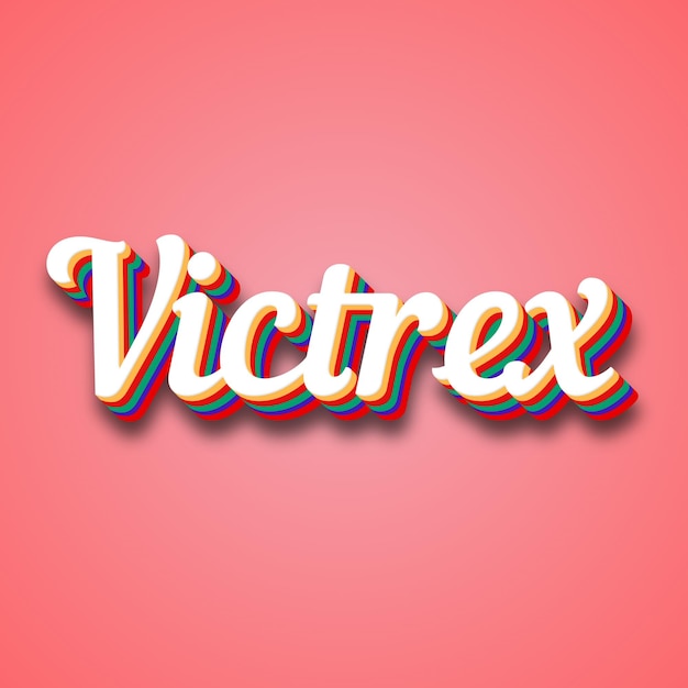 Victrex Text Effect Photo Image Cool