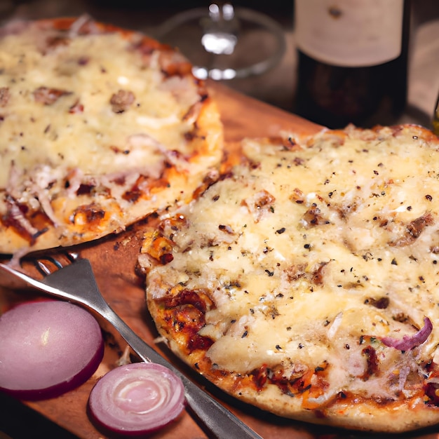 Photo vidalia onion pissaladiere pizza