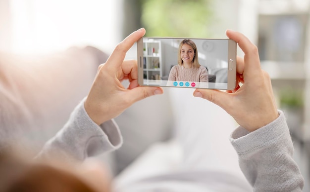 Video call using smartphone