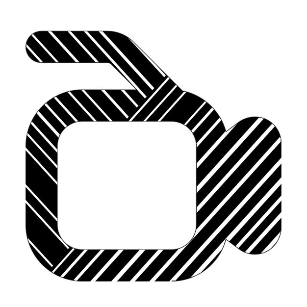 video camera icon black white diagonal lines