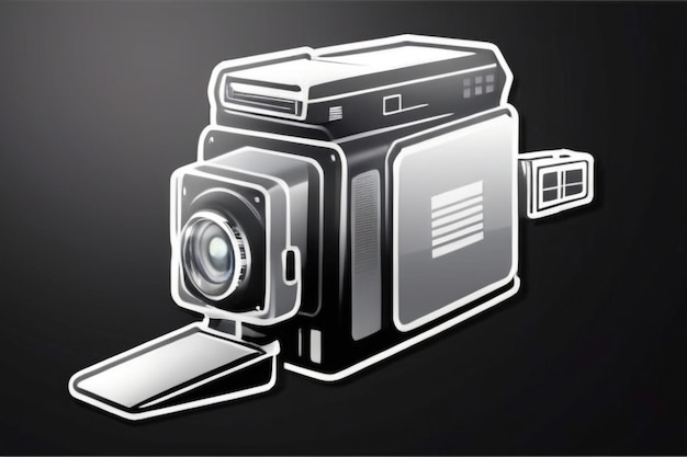 Photo video camera icon