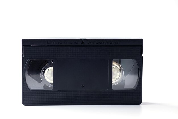 Video cassette isolated on white background