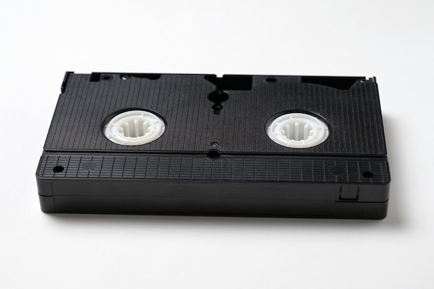사진 ⁇  바탕 에 고립 된 비디오 카세트 테이프
