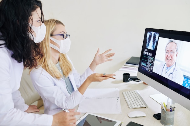 Videoconferenza con pneumologo