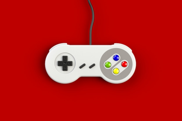 Video game console GamePad on red