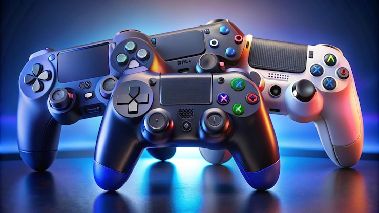 Photo a video game controller with the word  sony  on the bottom