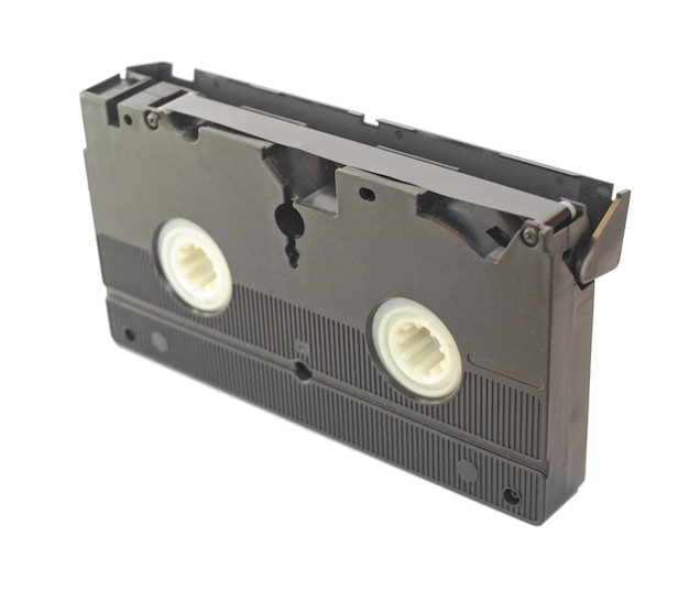 分離されたビデオテープカセット