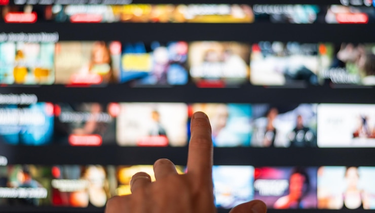 Foto videoarchieven concept internetstreamingdienst