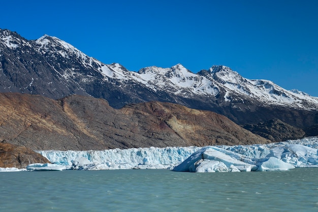 Viedma Glacier와 같은 이름의 호수, Glacier National Park, Patagonia, Argentina