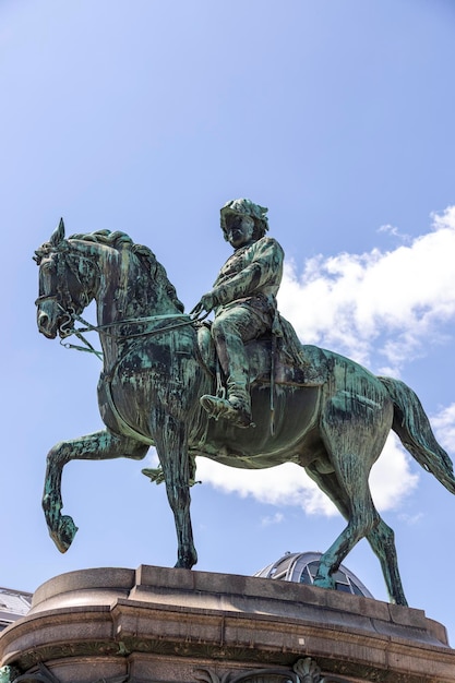 Vienna Austria June 13 2023 Equestrian monument to the Archduke of Archduke Albrecht in Vienna 1899