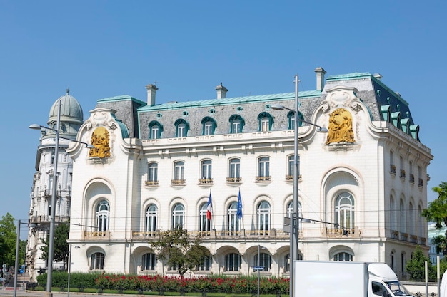 Vienna Austria June 19 2023 The French Embassy building in Vienna on Schwarzenberg Square