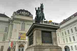 Photo vienna austria november 30 2014 josefsplatz with joseph ii statue in hofburg ansamble in vienna vienna is the capital and the largest city of austria and one of the nine states of austria