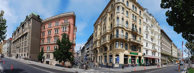 Vienna row house panorama