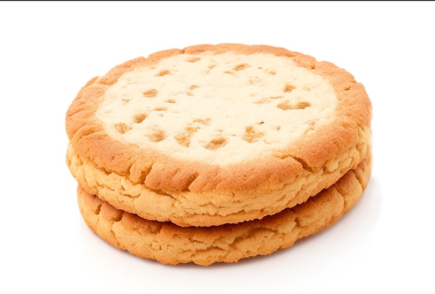 Viennese biscuit isolated on white background