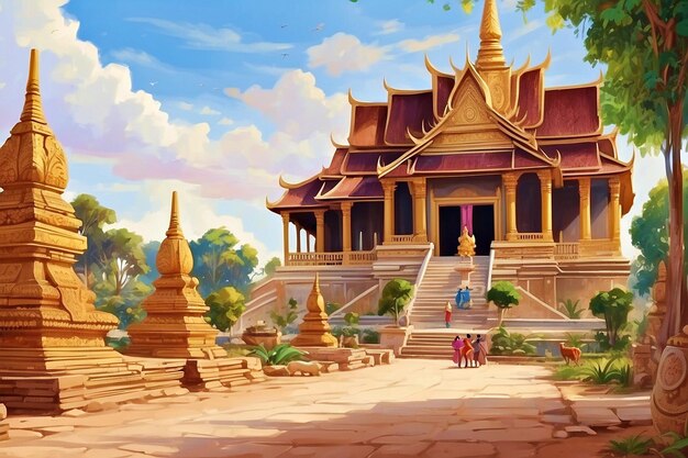 Vientiane Arts and Culture Travel Laos