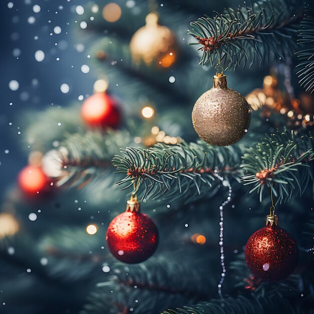 Vier Kerstmis feestelijke versiering en vakantie vrolijkheid in Winter Wonderland Gelukkig Nieuwjaar