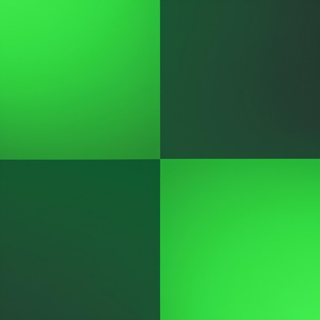 vier verschillende vierkanten met verschillende kleuren en één groen en één zwart.
