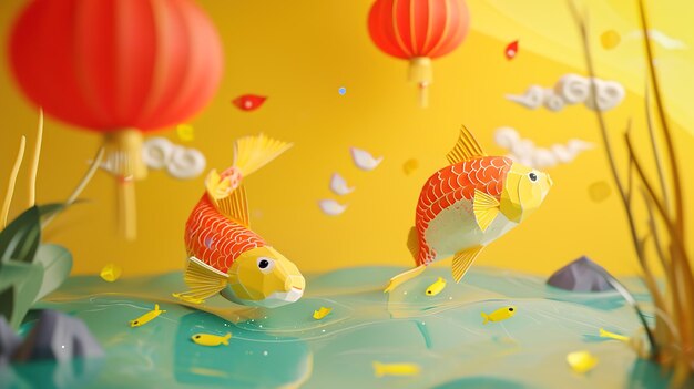 Foto viering van nowruz holiday cartoon promotionele illustraties gegenereerd met ai