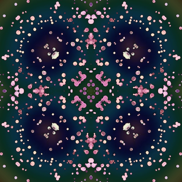 Vierkant naadloos patroon Prachtig abstract patroon Art caleidoscoop prints en stof