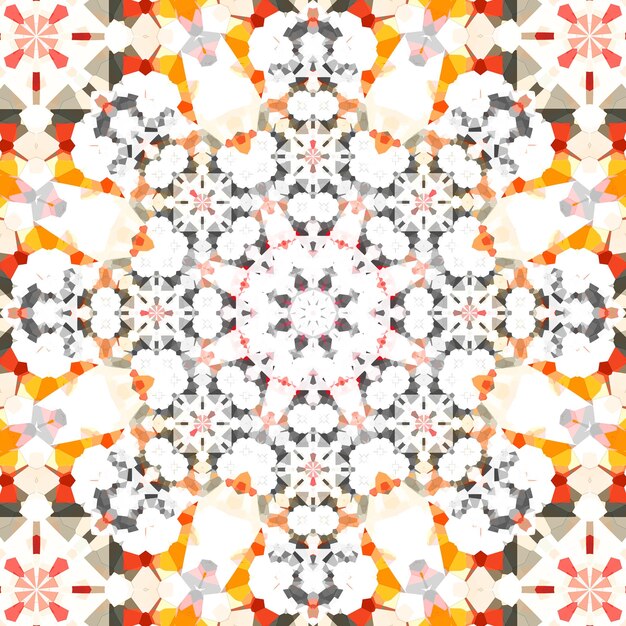 Vierkante naadloze patronen Kaleidoscooppatroon is symmetrisch