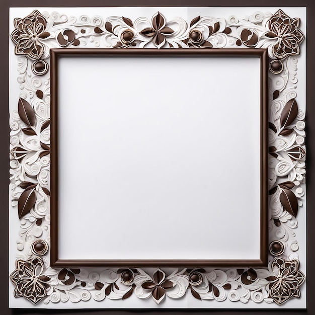 vierkante papieren decoratieve luxe frame