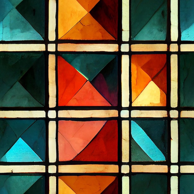 Foto vierkante tegelstof wallpaper achtergrond verschillende vormen van patronen