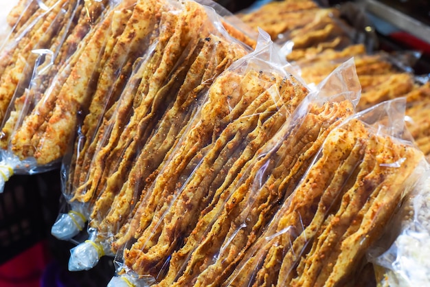 Vietnamese crispy pancakes with bananas on street food in Da Lat