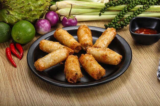 Vietnamese cuisine fried spring roll