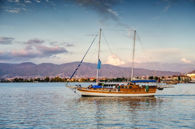 Photo view of aegean sea near marmaris, turkey