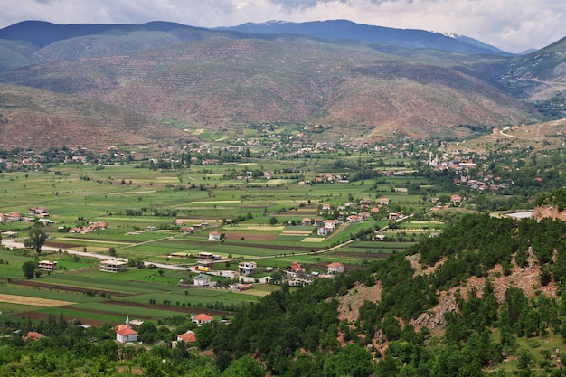 Photo the view on albania mountains